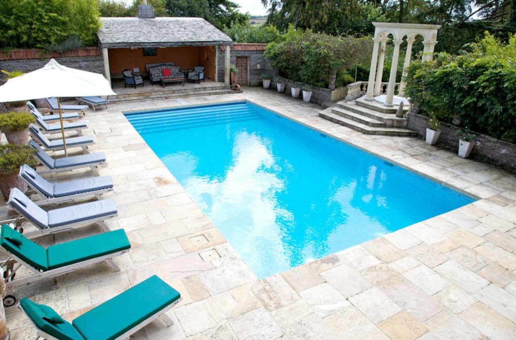 accommodation with pool UK