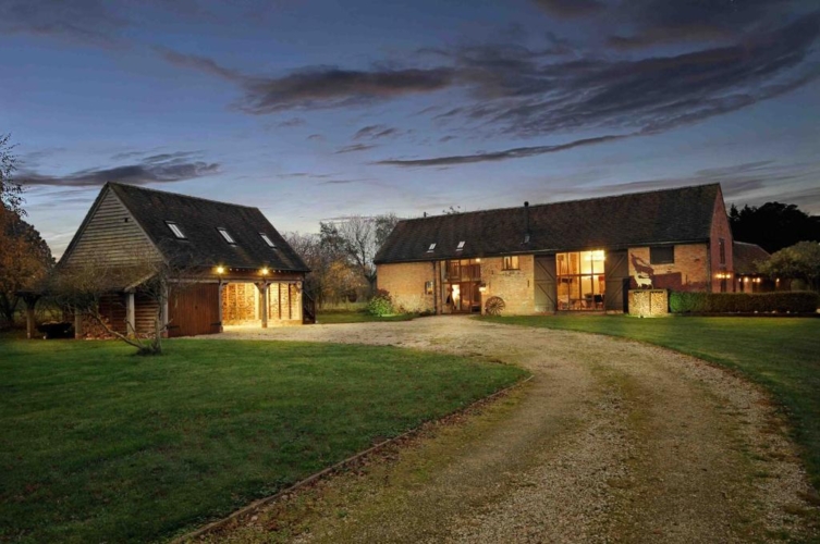 modern and newly converted barn in the UK